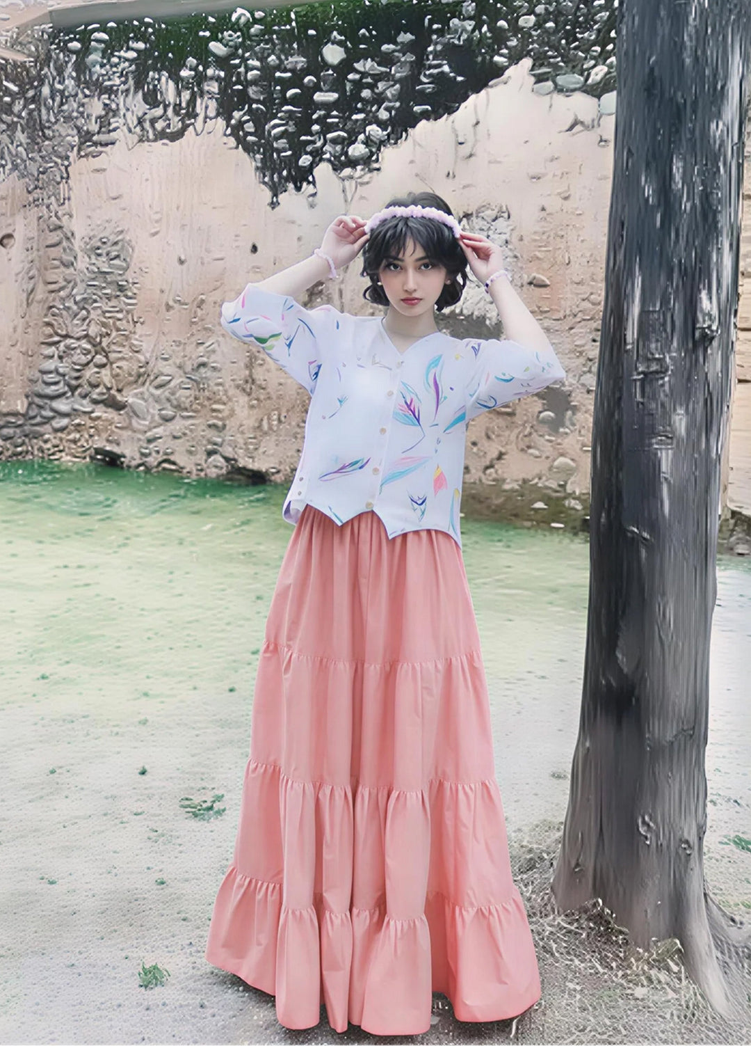 Urban Cut RTW Printed Cotton 1 Piece Fusion Shirt Casual Collection