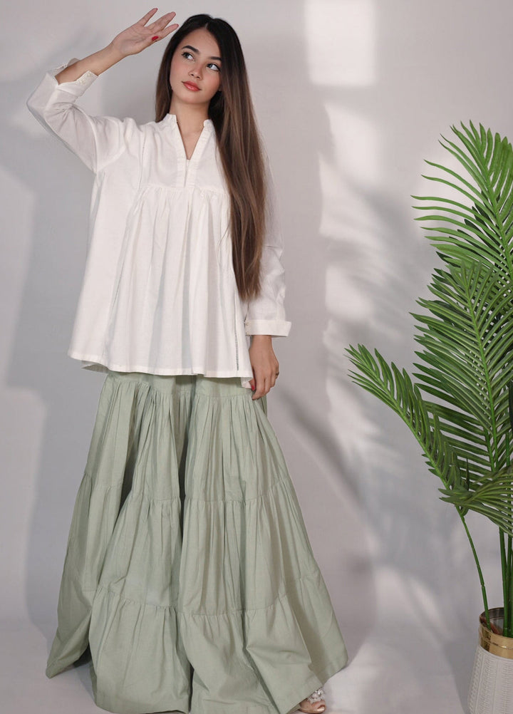 Urban Cut RTW Solids Cotton 1 Piece Green Maxi Casual Collection