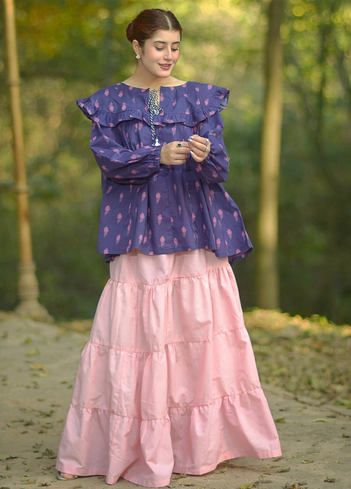 Urban Cut RTW Solids Cotton 1 Piece Pink Maxi Casual Collection