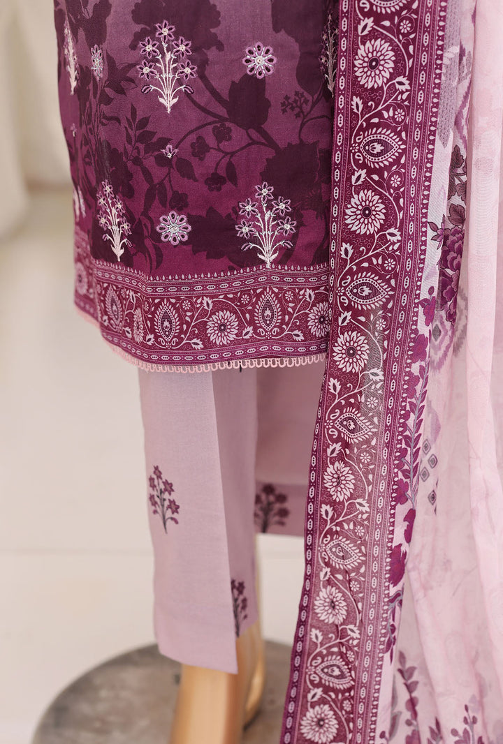 Virsa by HZ Textiles Unstitched Embroidered Lawn 3 Piece Suit VEC-1165 - Casual Collection
