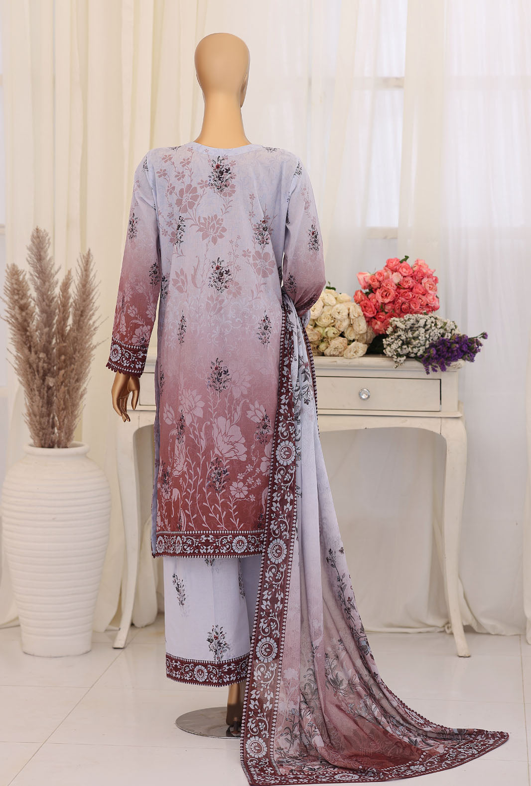 Virsa by HZ Textiles Unstitched Embroidered Lawn 3 Piece Suit VEC-1167 - Casual Collection