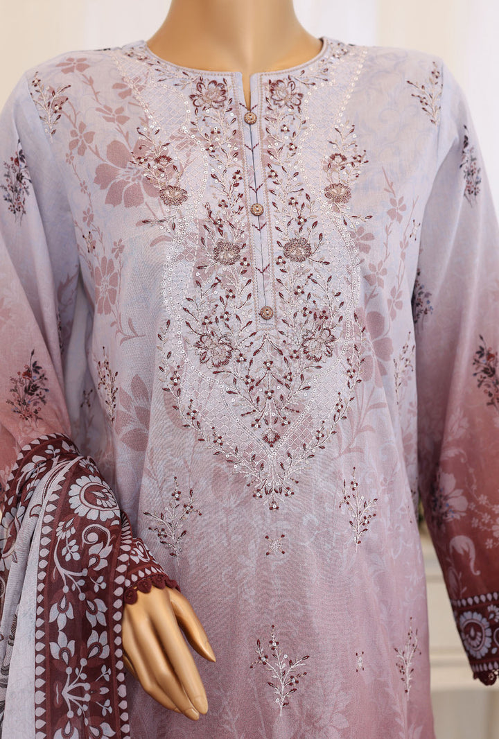 Virsa by HZ Textiles Unstitched Embroidered Lawn 3 Piece Suit VEC-1167 - Casual Collection