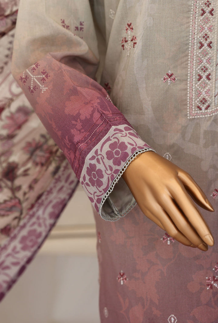 Virsa by HZ Textiles Unstitched Embroidered Lawn 3 Piece Suit VEC-1168 - Casual Collection