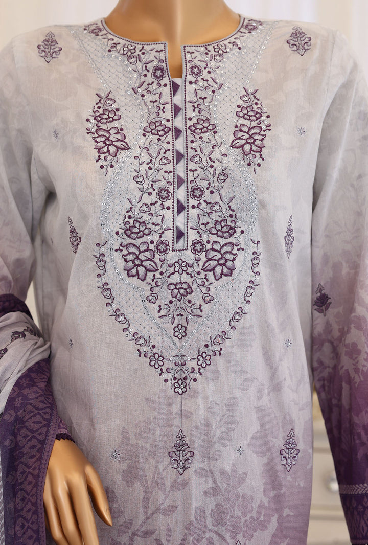 Virsa by HZ Textiles Unstitched Embroidered Lawn 3 Piece Suit VEC-1208 - Casual Collection