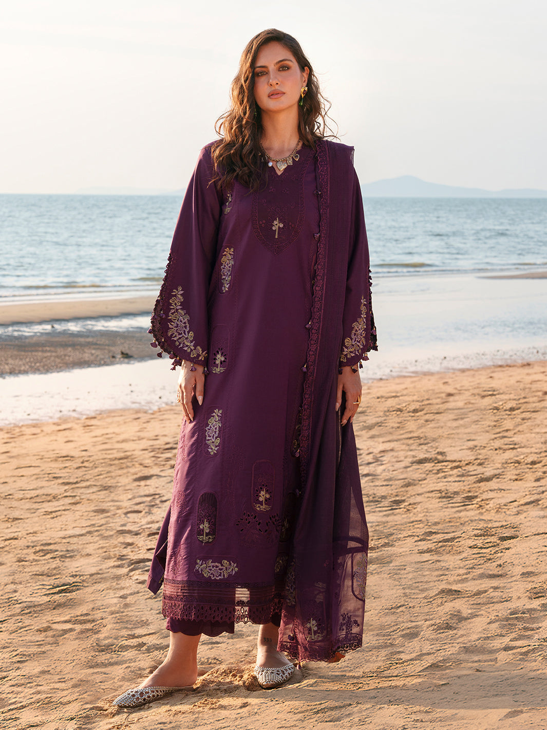 Summer Wine by Izel Unstitched Embroidered Lawn 3 Piece Suit VEIL - Eid Collection