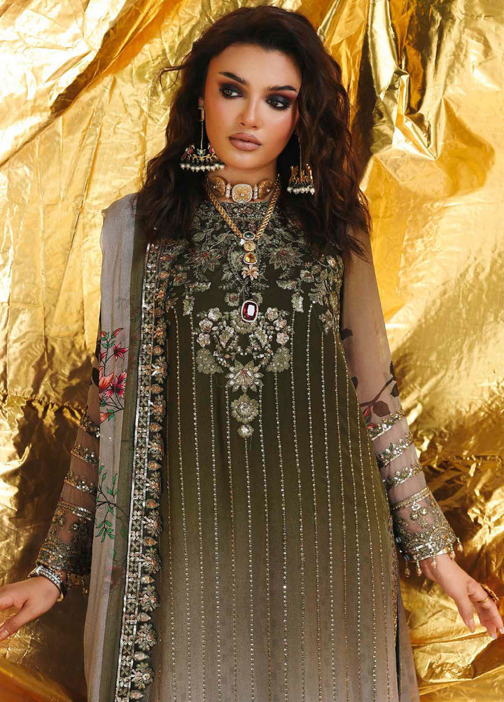 Vasal by Charizma Embroidered Chiffon Suits Unstitched 3 Piece CRZ25VW VSL25-31 - Formals