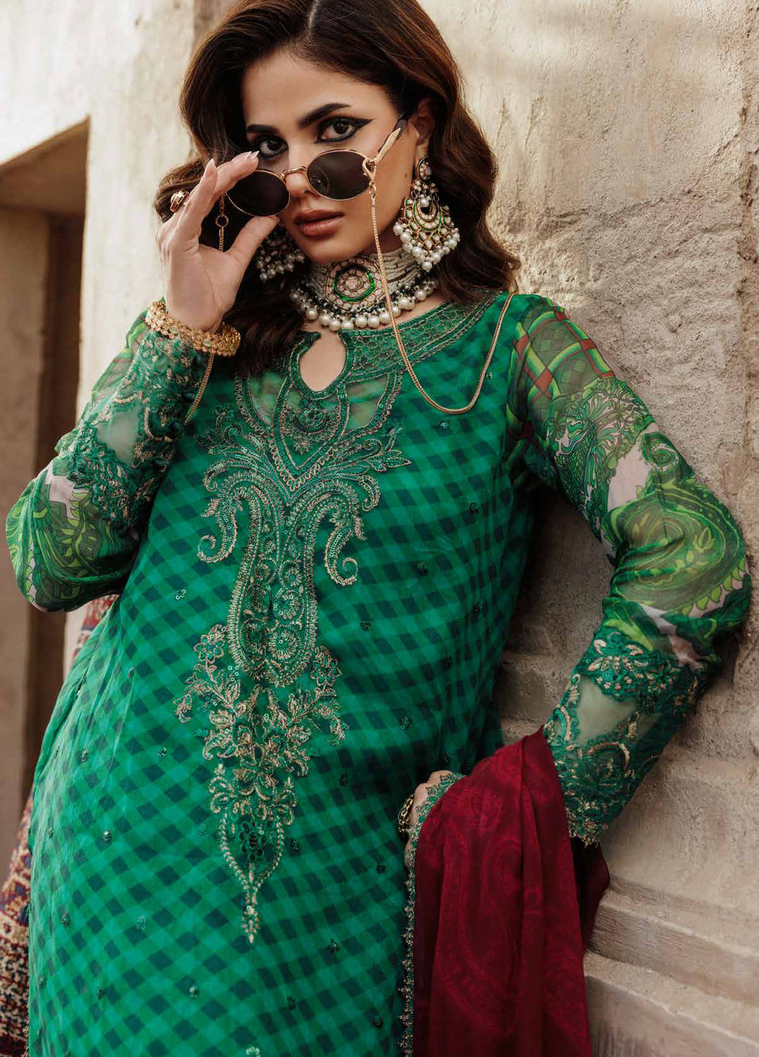 Vasal by Charizma Embroidered Chiffon Suits Unstitched 3 Piece CRZ25VW VSL25-35 - Formals