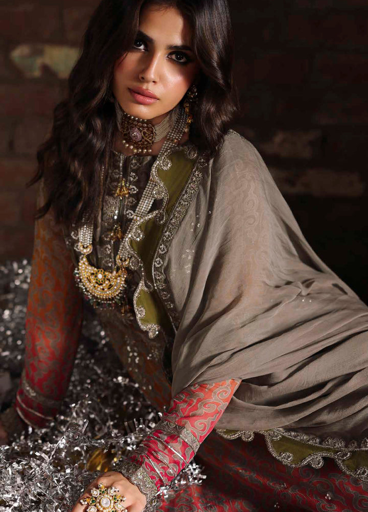 Vasal by Charizma Embroidered Chiffon Suits Unstitched 3 Piece CRZ25VW VSL25-37 - Formals