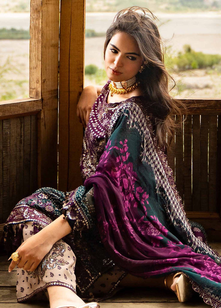 Vasal by Charizma Unstitched Embroidered Chiffon 3 Piece Suit CHR26UVC VSLW6-12 - Festive Collection