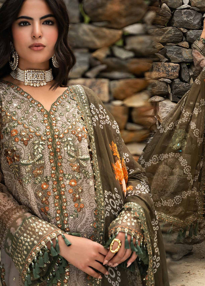 Vasal by Charizma Unstitched Embroidered Chiffon 3 Piece Suit CHR26UVC VSLW6-13 - Festive Collection