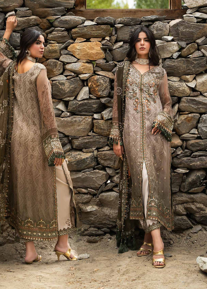 Vasal by Charizma Unstitched Embroidered Chiffon 3 Piece Suit CHR26UVC VSLW6-13 - Festive Collection