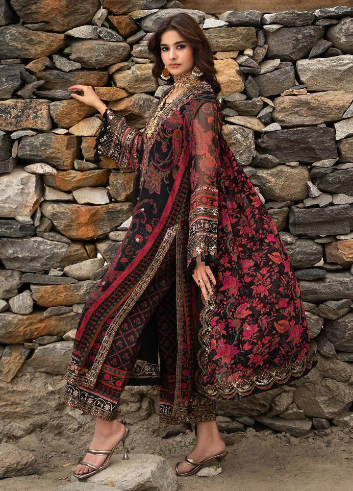 Vasal by Charizma Unstitched Embroidered Chiffon 4 Piece Suit CHR26UVC VSLW6-16 - Festive Collection