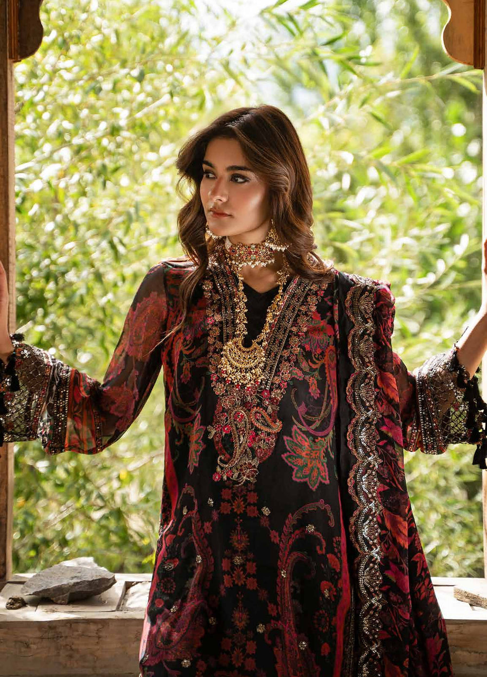 Vasal by Charizma Unstitched Embroidered Chiffon 4 Piece Suit CHR26UVC VSLW6-16 - Festive Collection