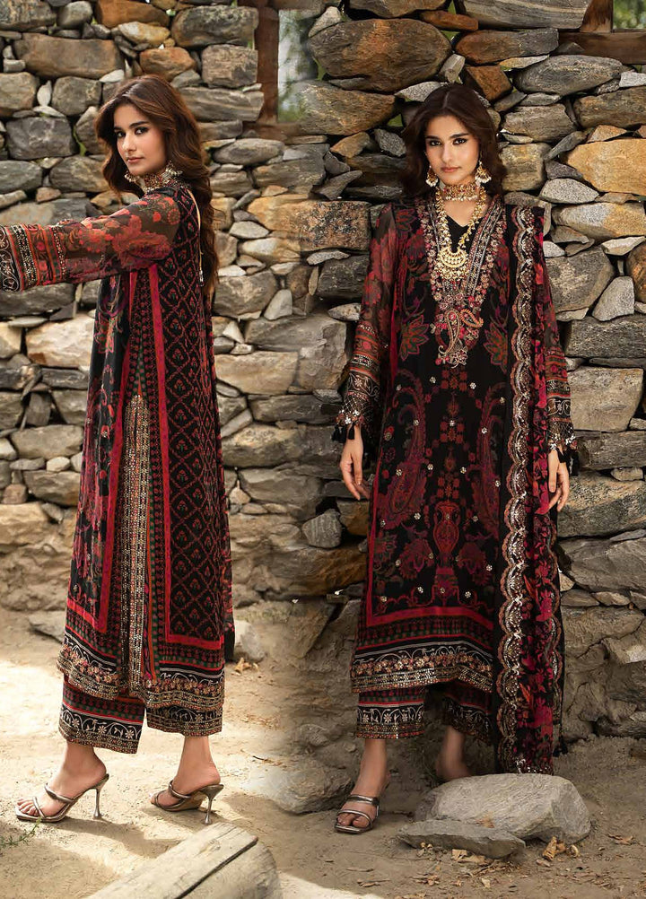 Vasal by Charizma Unstitched Embroidered Chiffon 4 Piece Suit CHR26UVC VSLW6-16 - Festive Collection