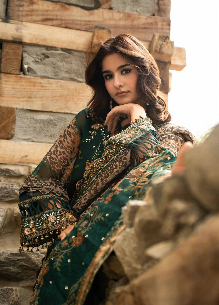 Vasal by Charizma Unstitched Embroidered Chiffon 4 Piece Suit CHR26UVC VSLW6-18 - Festive Collection