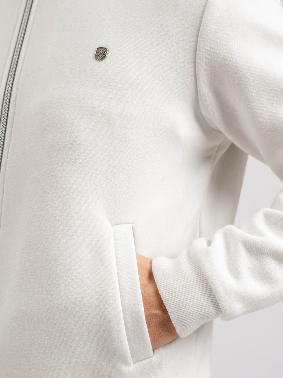 Vanilla Knitted Bomber Jacket