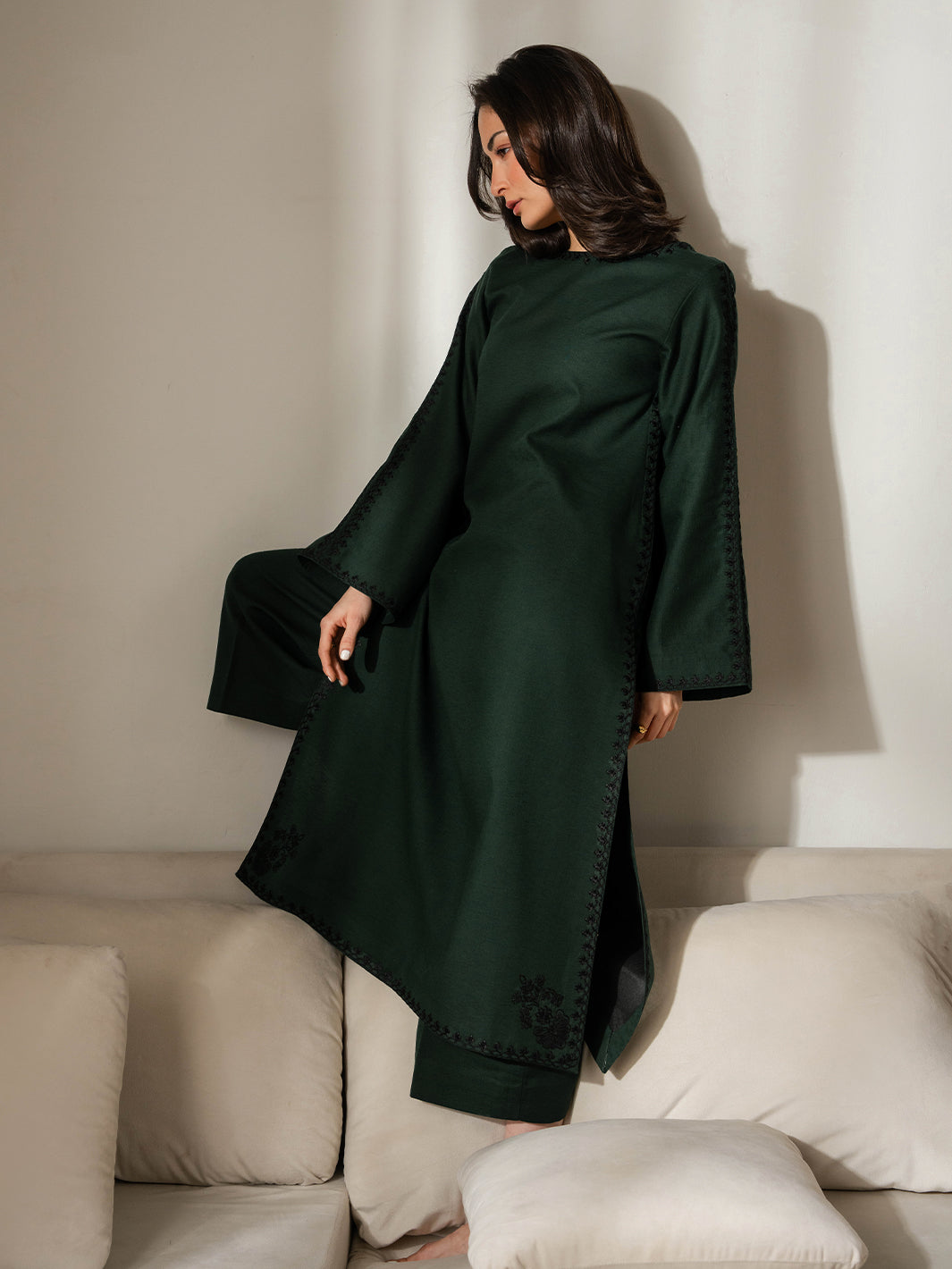 Izel Women Pret Embroidered Karandi 2 Piece Suit Vella - Summer Collection