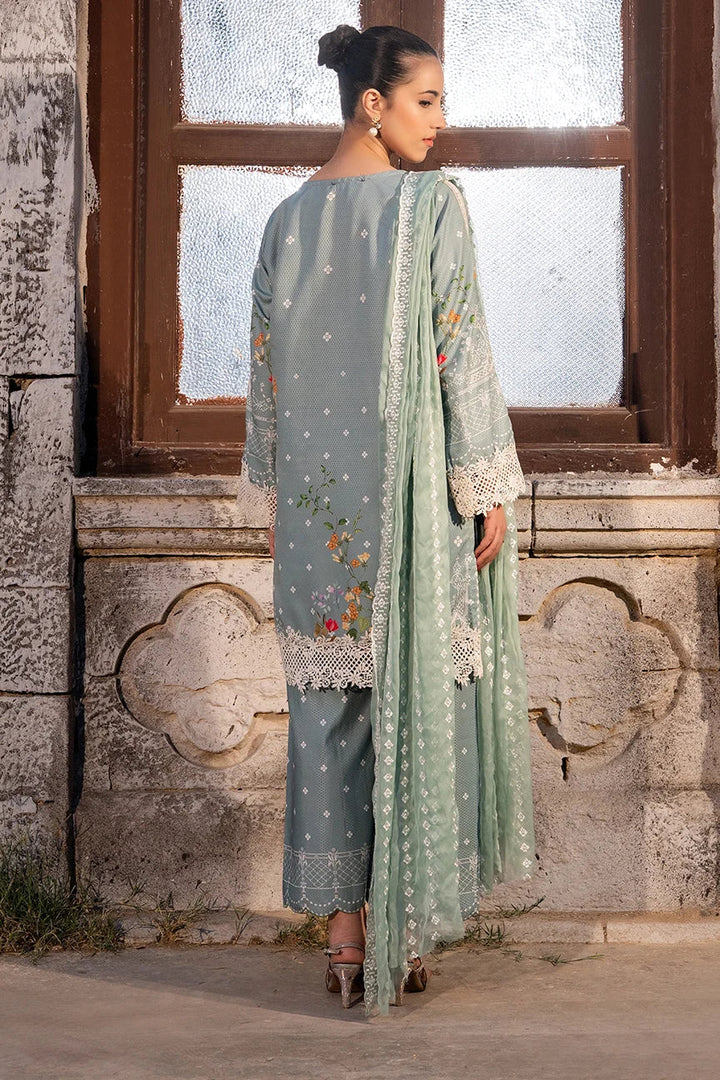 Dhaga Women Pret Embroidered Herringbone 3 Piece Suit Veridian FW25DSE704 - Winter Collection