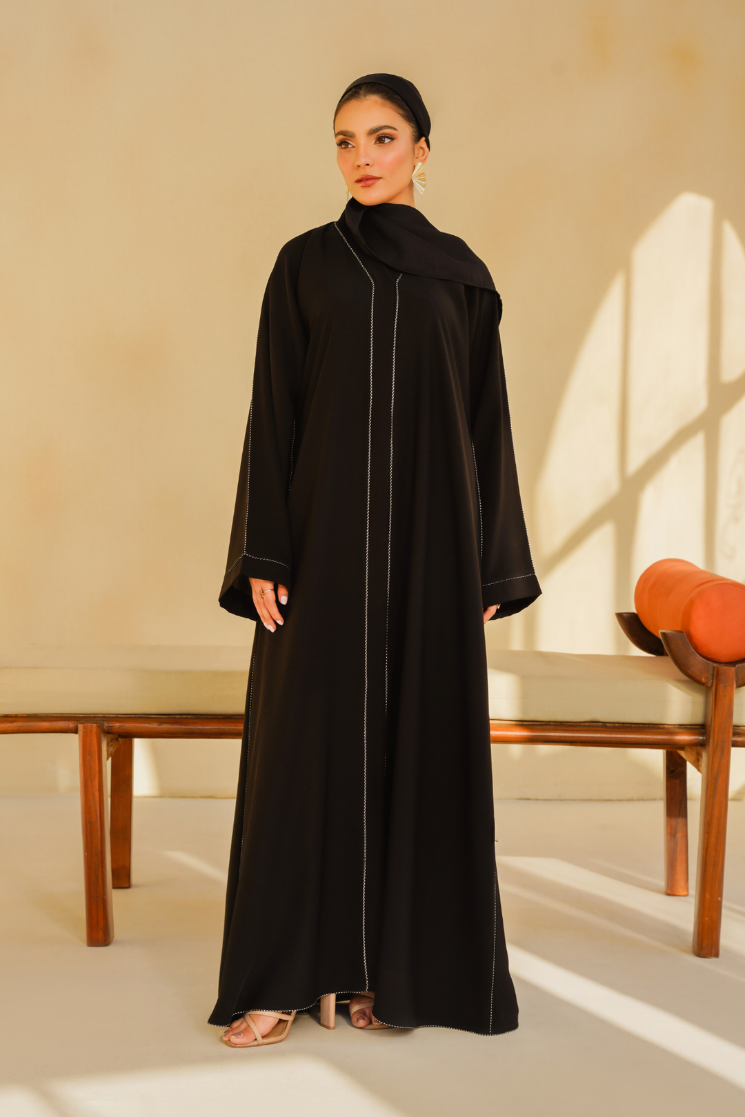 Divinely Crafted Abaya Casual Crepe 1 Piece Wahj Abaya | Buttoned Up