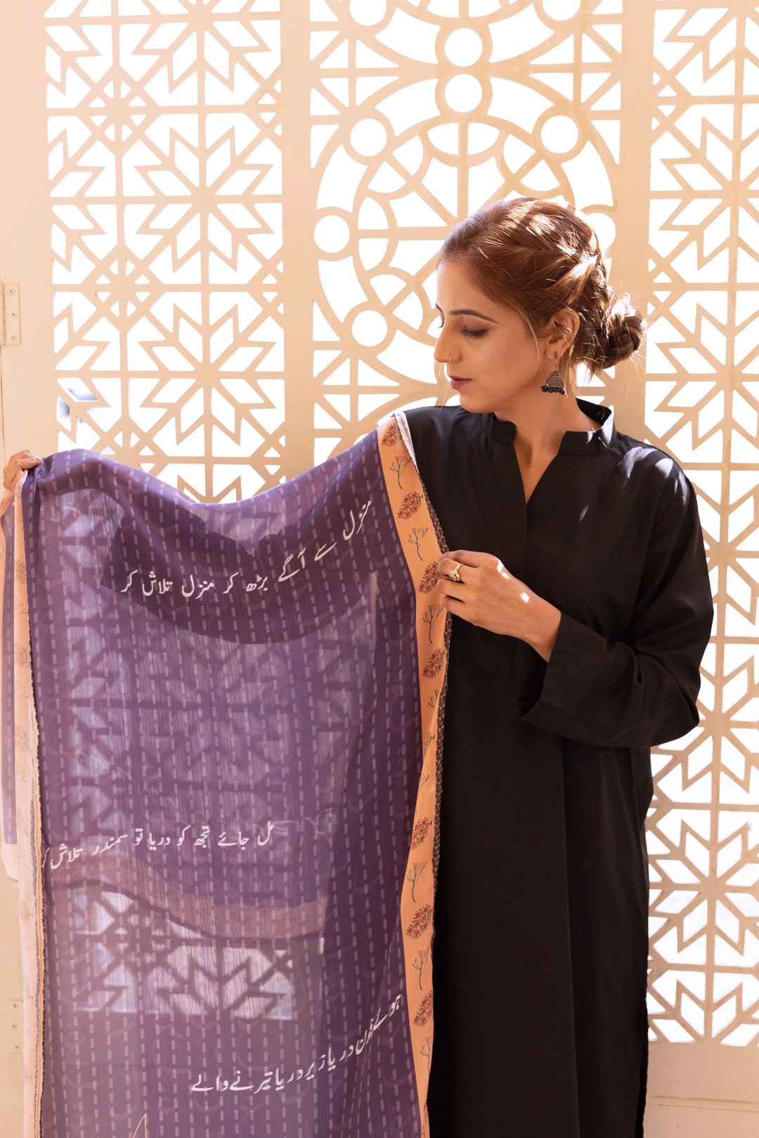 Dhaga Women Scarve Printed Crinkle Silk 1 Piece Aitebar - Summer Collection