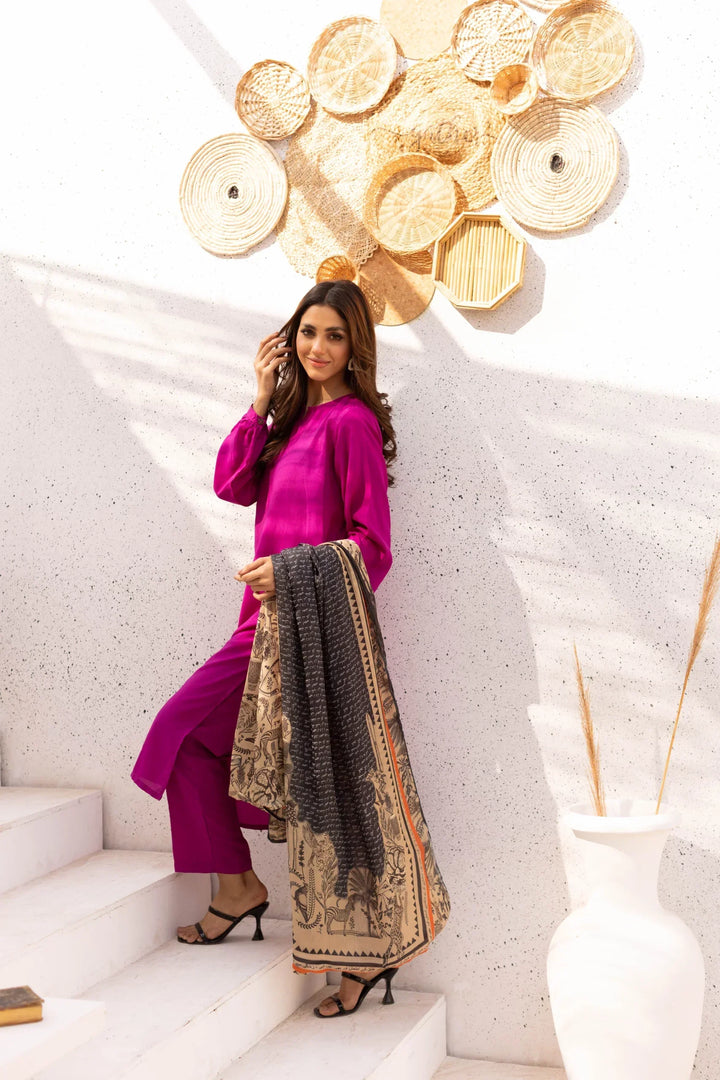 Dhaga Women Scarve Printed Crinkle Silk 1 Piece Forest Scarf - Summer Collection