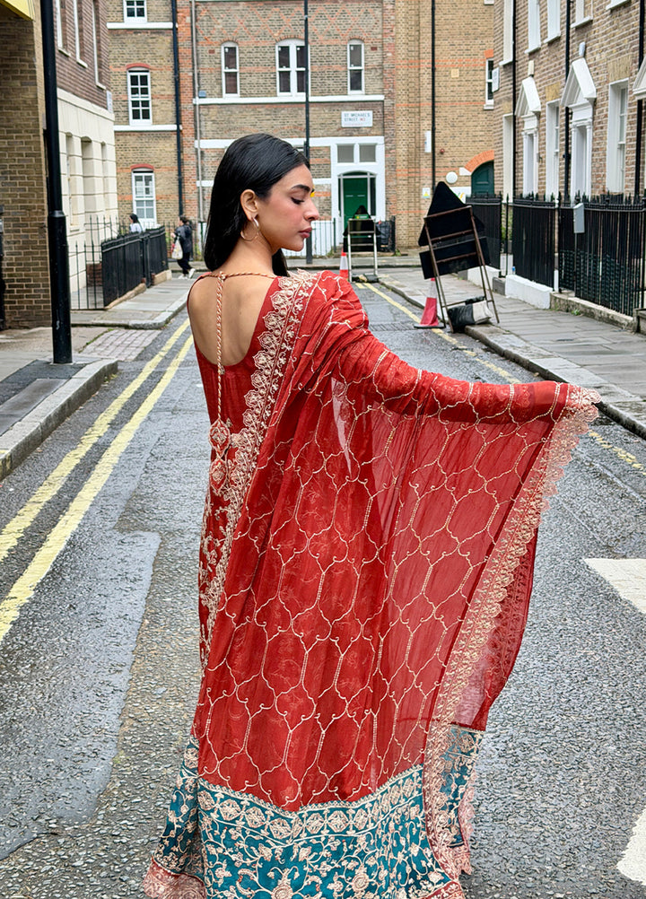 Rusukh by Sahane Unstitched Embroidered Raw Silk 3 Piece Suit RENISA Festive Collection