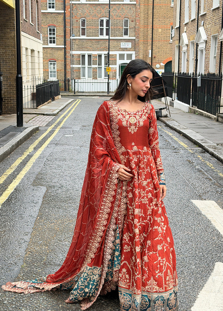 Rusukh by Sahane Unstitched Embroidered Raw Silk 3 Piece Suit RENISA Festive Collection