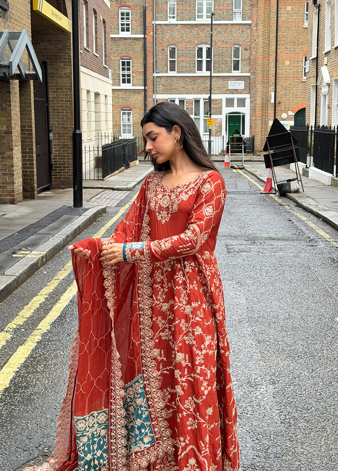 Rusukh by Sahane Unstitched Embroidered Raw Silk 3 Piece Suit RENISA Festive Collection