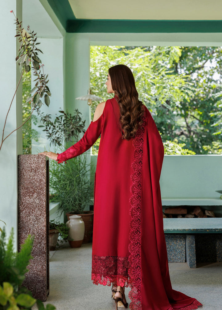 Plush Luxury by Asifa and Nabeel Unstitched Embroidered Pashmina 3 Piece Suit Velvet Aria WLXU-04 - Festive Collection