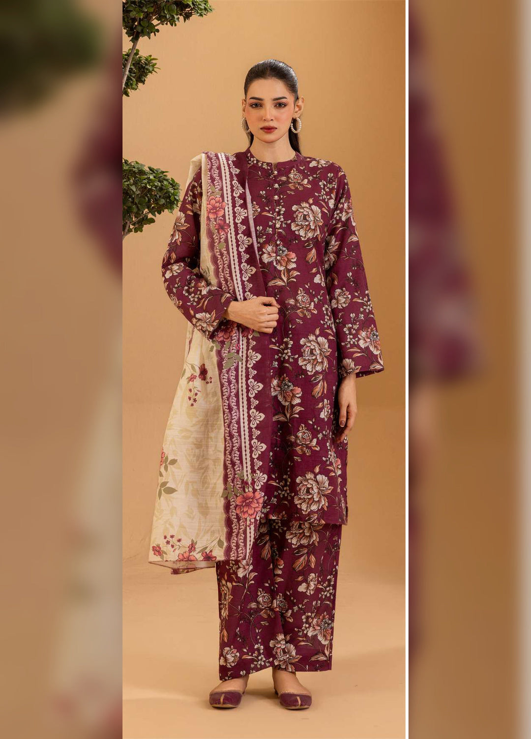 Zellbury Women RTW Printed Khaddar 3 Piece Suit WPW2532789 - Casual Collection