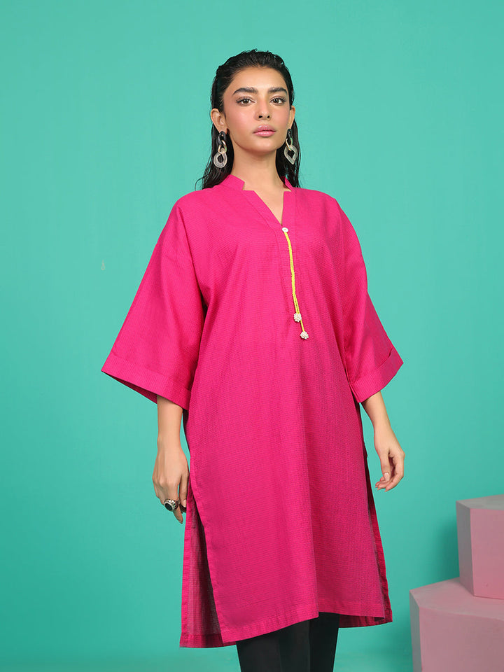 Salitex Women Solids Yarn Dyed 1 Piece Shirt WRTKBA24AL132 - Winter Collection