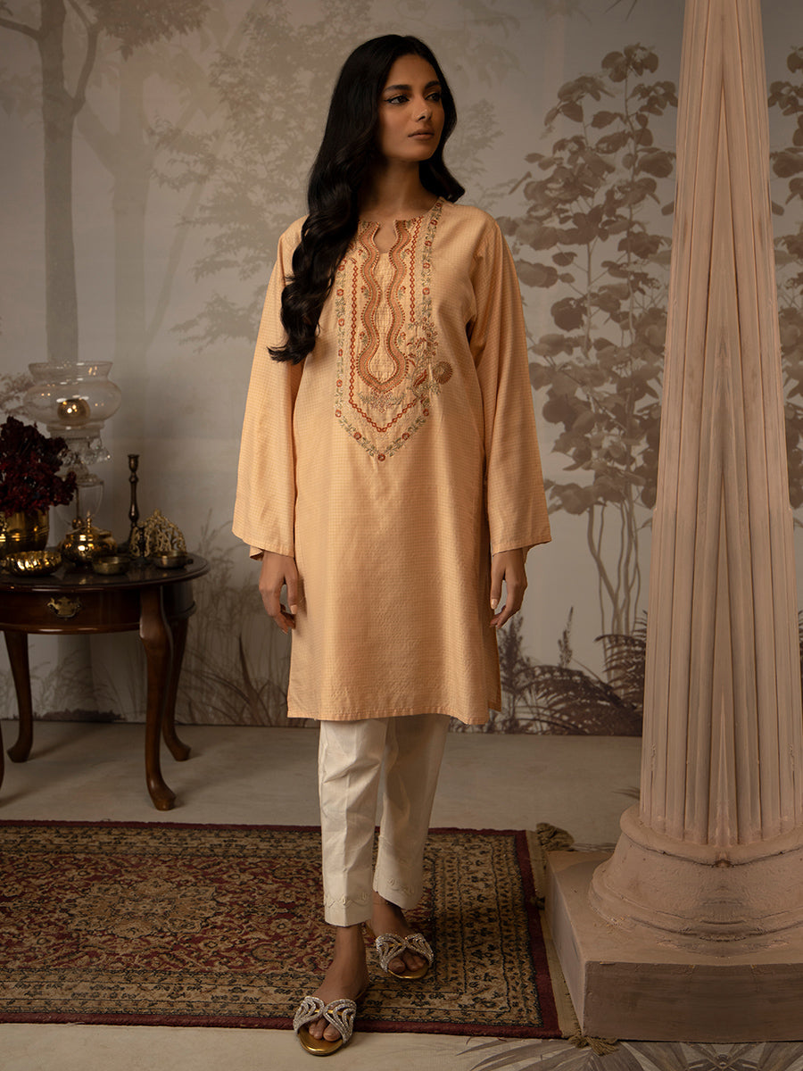 Salitex Women Embroidered 1 Piece Khaddar Shirt WRTSBW23AL3 - Summer Collection