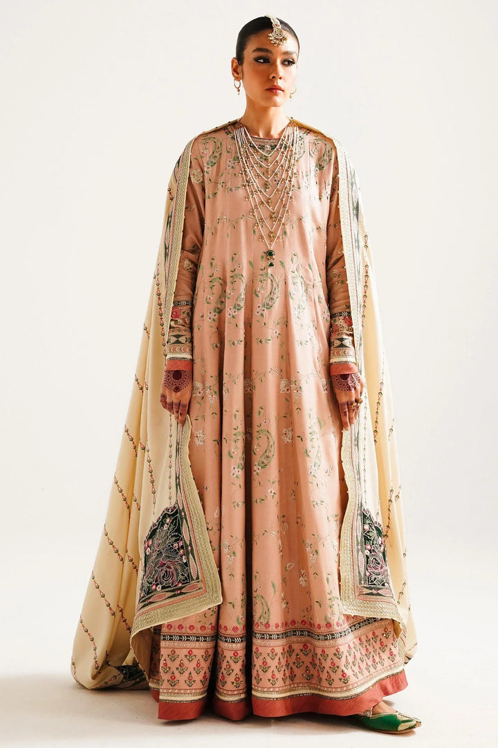 Zara Shahjahan Embroidered Twill Suits Unstitched 3 Piece ZS23WL D2 - Winter Luxury Collection