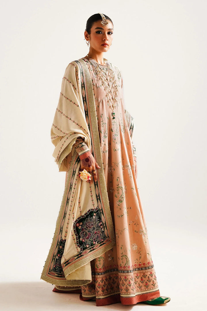 Zara Shahjahan Embroidered Twill Suits Unstitched 3 Piece ZS23WL D2 - Winter Luxury Collection