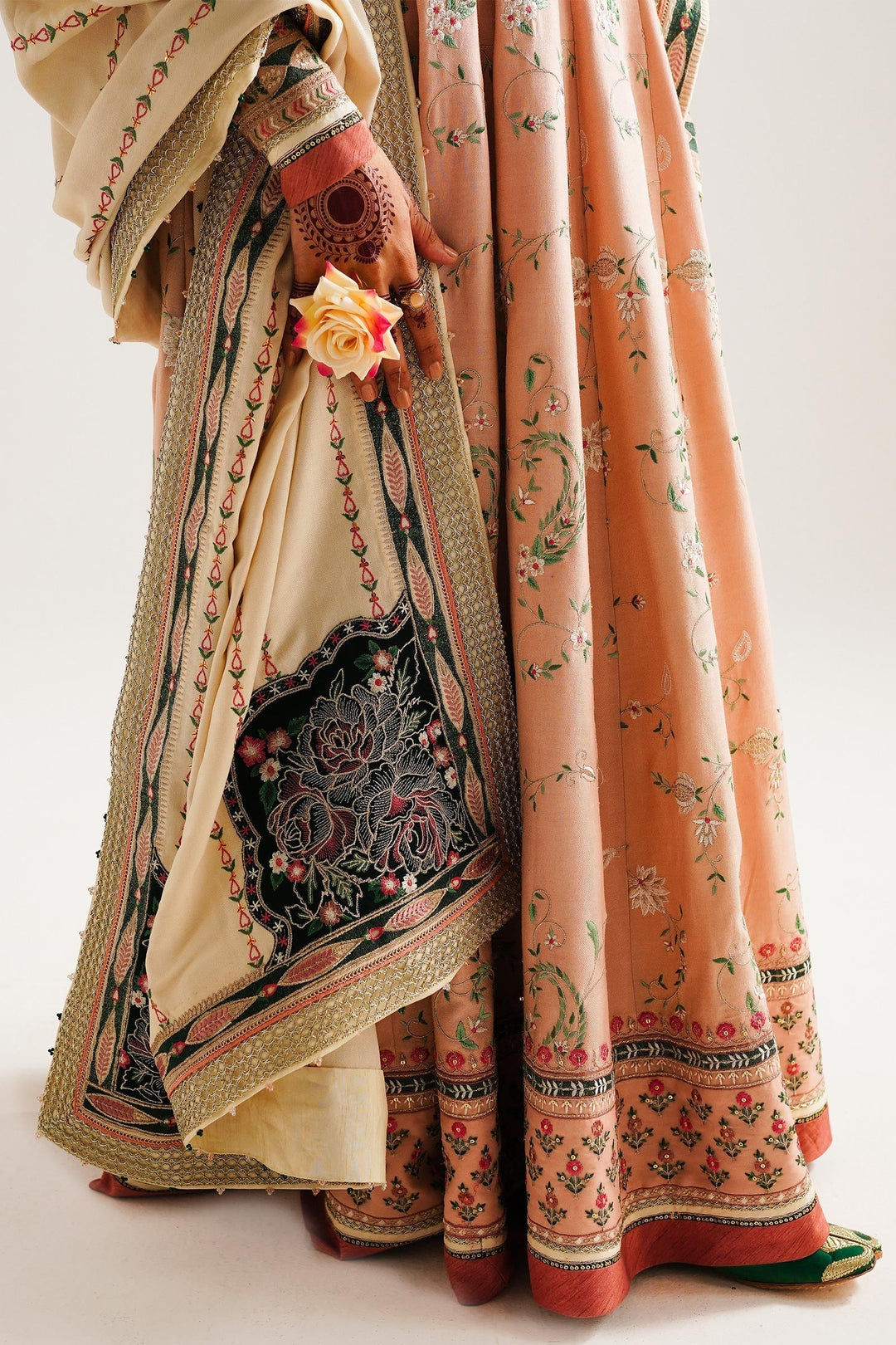 Zara Shahjahan Embroidered Twill Suits Unstitched 3 Piece ZS23WL D2 - Winter Luxury Collection