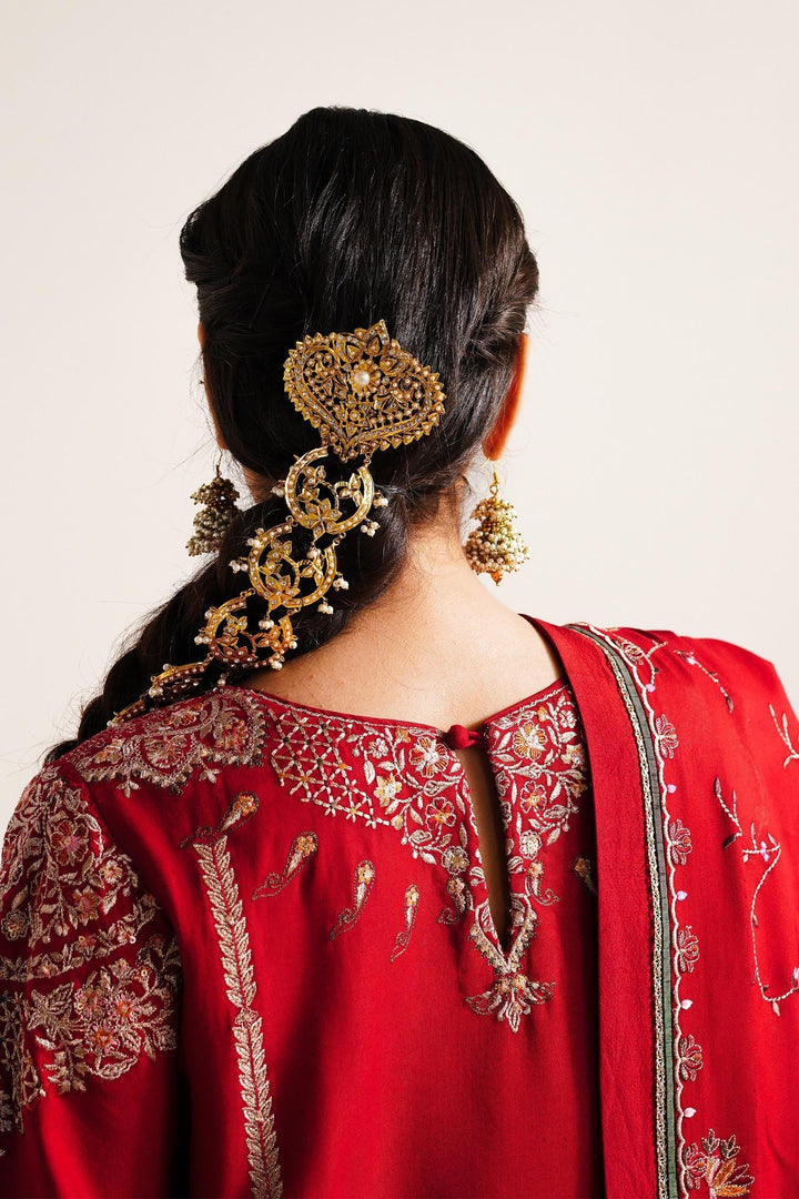 Zara Shahjahan Embroidered Twill Suits Unstitched 3 Piece ZS23WL D8 - Winter Luxury Collection