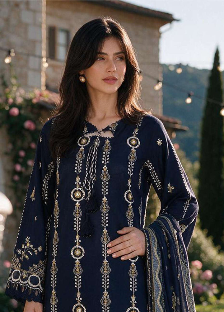 Zellbury Unstitched Embroidered Cotton 3 Piece Suit ZB26UCC WUS26E34111 - Casual Collection