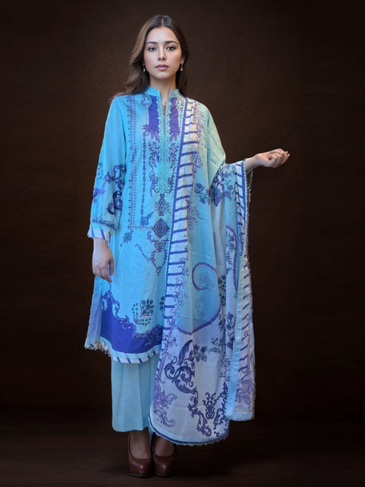 Salitex Women Printed Lawn 3 Piece Suit WUS3BS24RO042 - Summer Collection