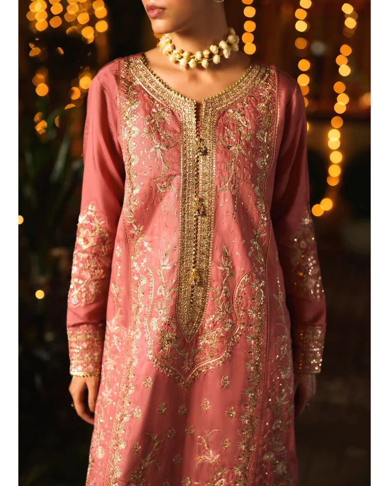 Chand Bali by Casuallite RTW Embroidered Viscose Silk 3 Piece Suit CL26UCR ZarGul - Wedding Collection