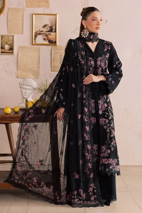 Nureh Unstitched Embroidered Karandi 3 Piece Suit NU26UKE NE-275 - Festive Collection