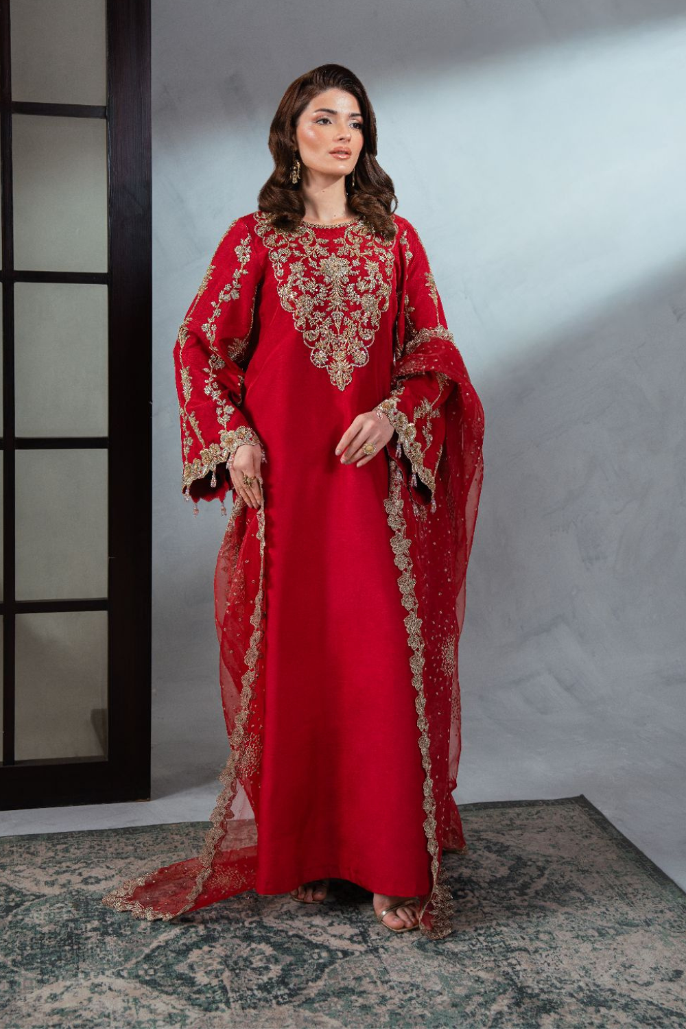 Soiree by Enzo Women RTW Hand work Silk 3 Piece Suit BELLE EPOQUE Festive Collection