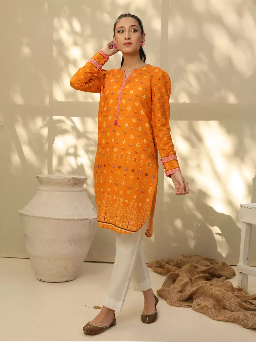 Salitex Women Printed Khaddar 1 Piece Shirt CP-W22-C-012 - Winter Collection