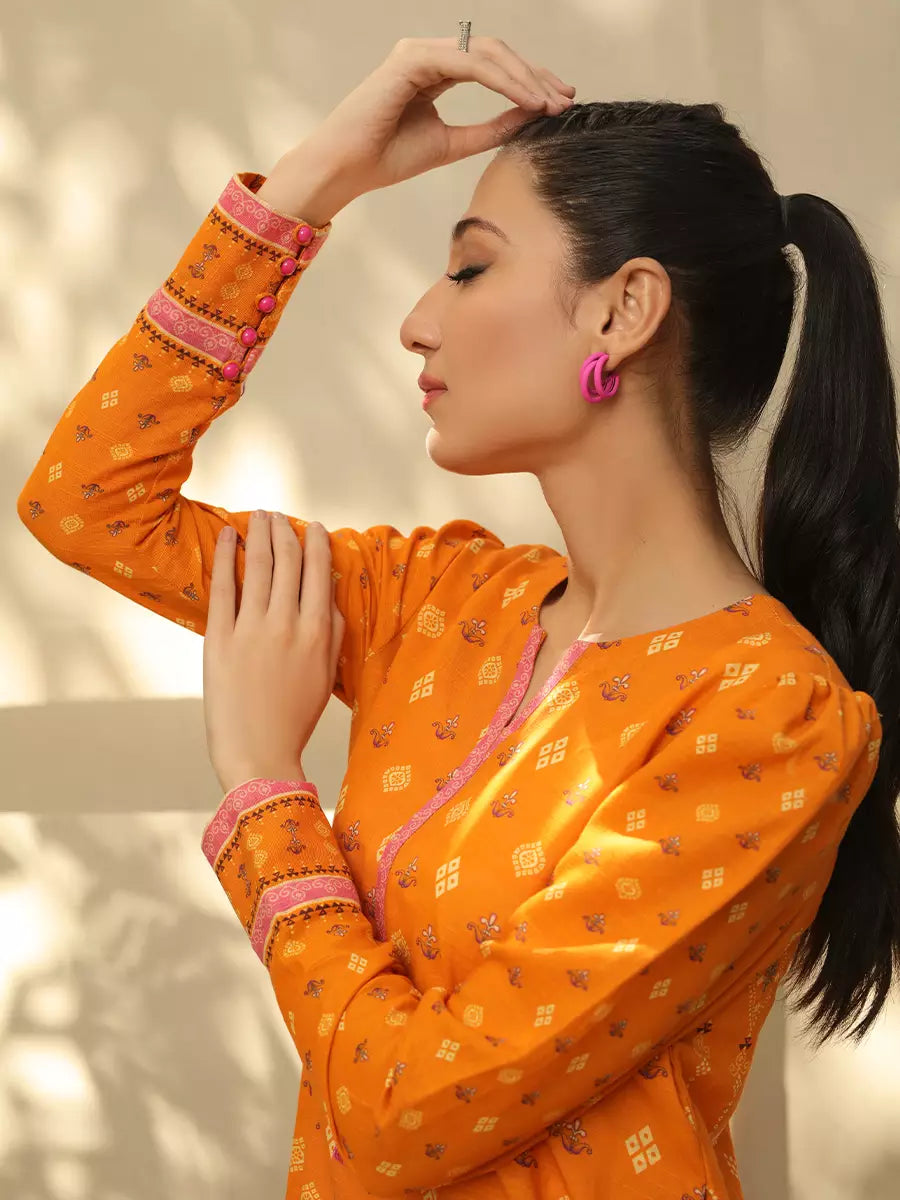 Salitex Women Printed Khaddar 1 Piece Shirt CP-W22-C-012 - Winter Collection