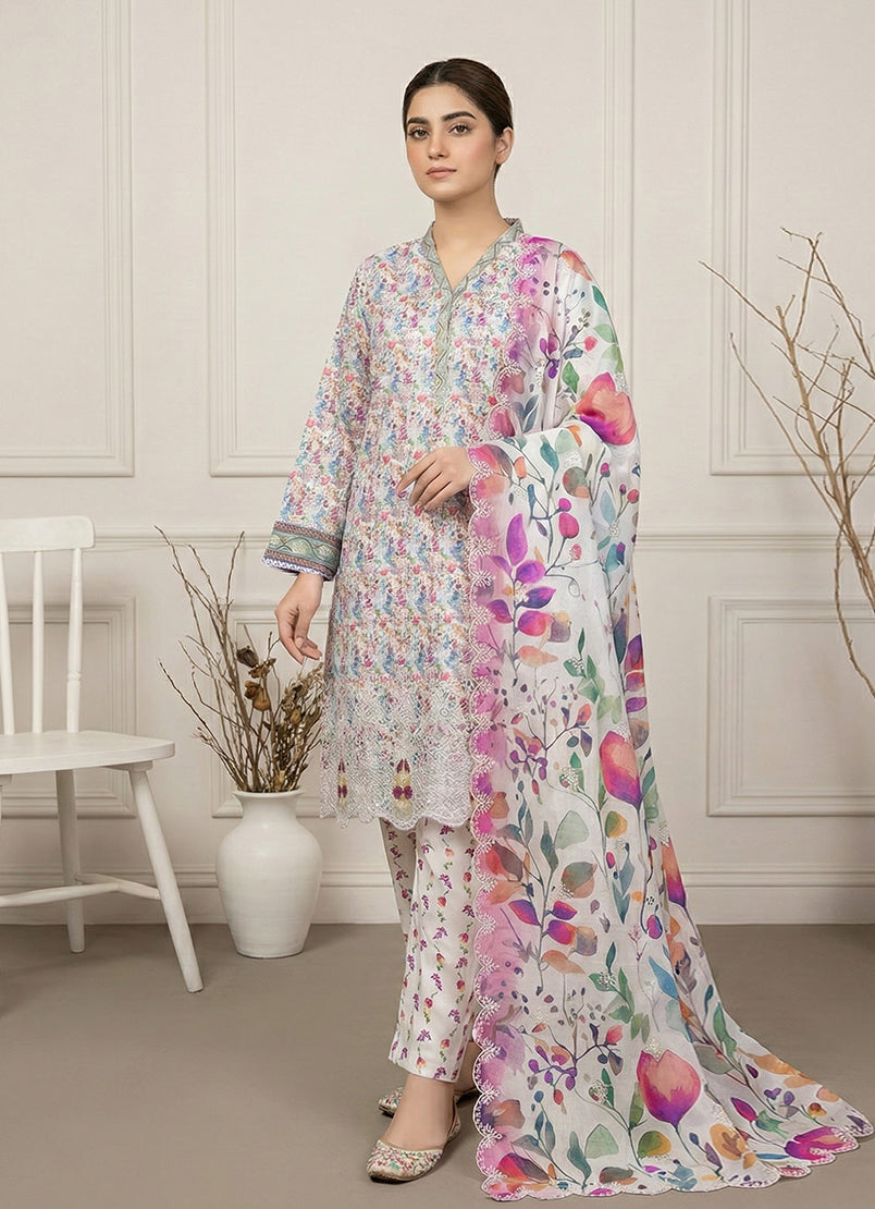 Anmol by Ishq e Rang RTW Embroidered Lawn 3 Piece Suit Noor Festive Collection