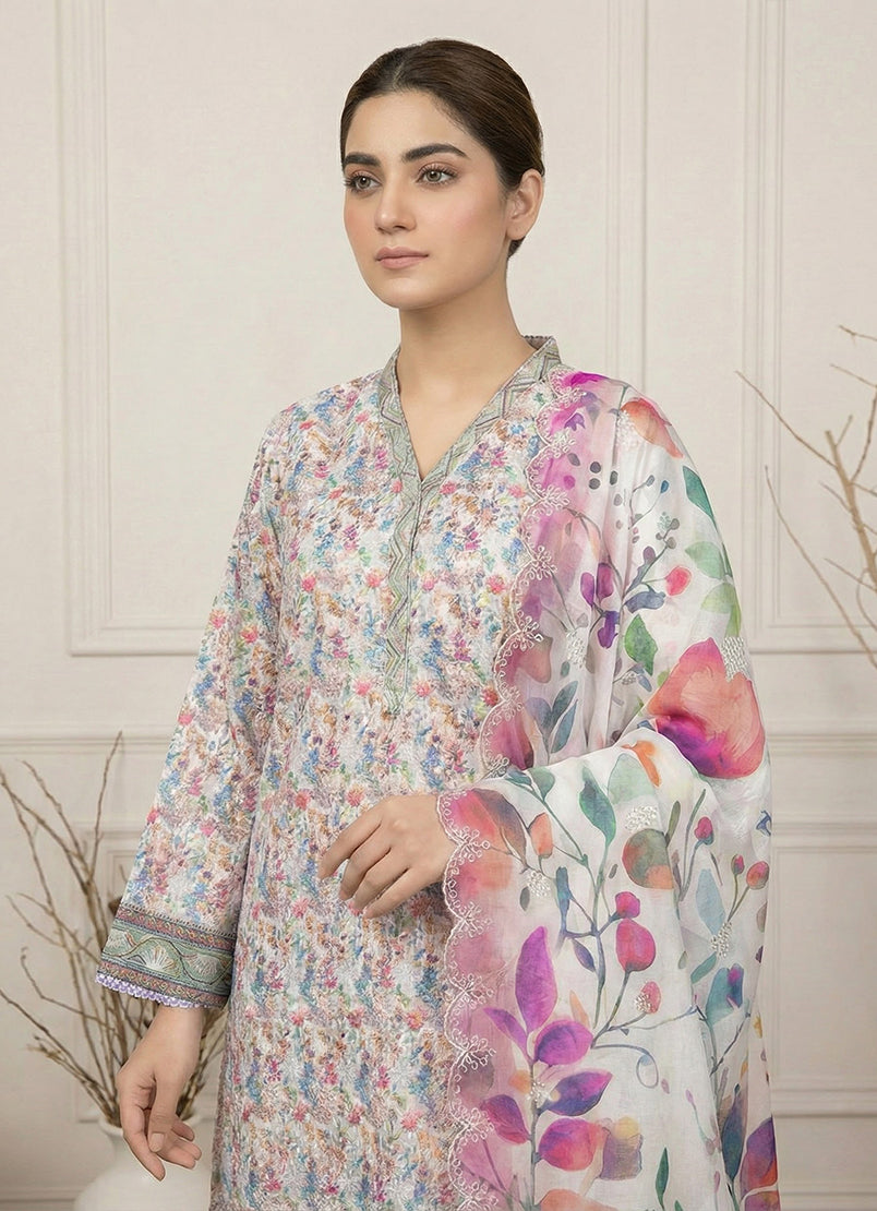 Anmol by Ishq e Rang RTW Embroidered Lawn 3 Piece Suit Noor Festive Collection