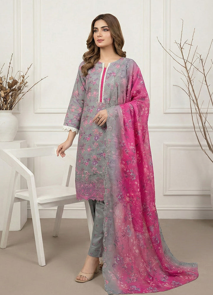 Anmol by Ishq e Rang RTW Embroidered Lawn 3 Piece Suit Ivy Festive Collection