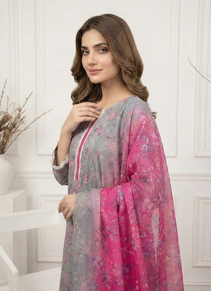 Anmol by Ishq e Rang RTW Embroidered Lawn 3 Piece Suit Ivy Festive Collection