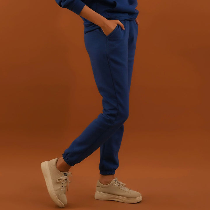 Dhaga Women Western Solids 1 Piece fleece Dark Royal DJP10015 - Summer Collection