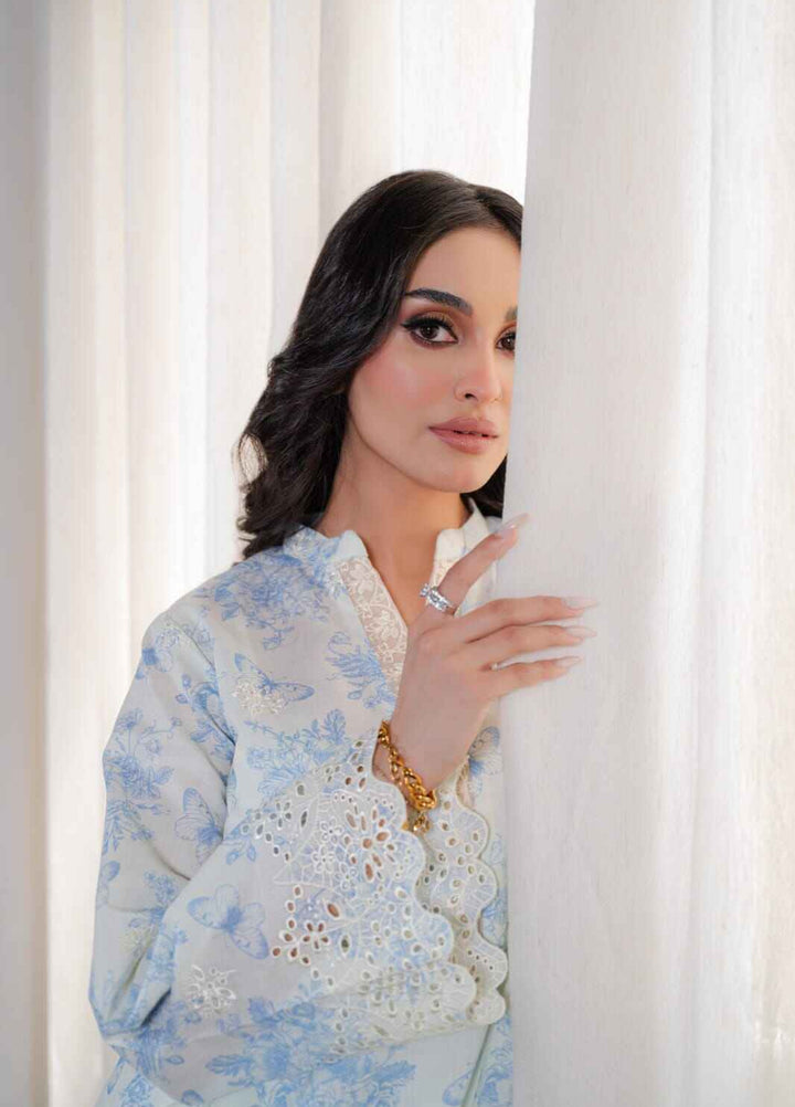Laaleh Women RTW Embroidered Cotton 2 Piece Suit LAH26PC Azure Whisper - Casual Collection