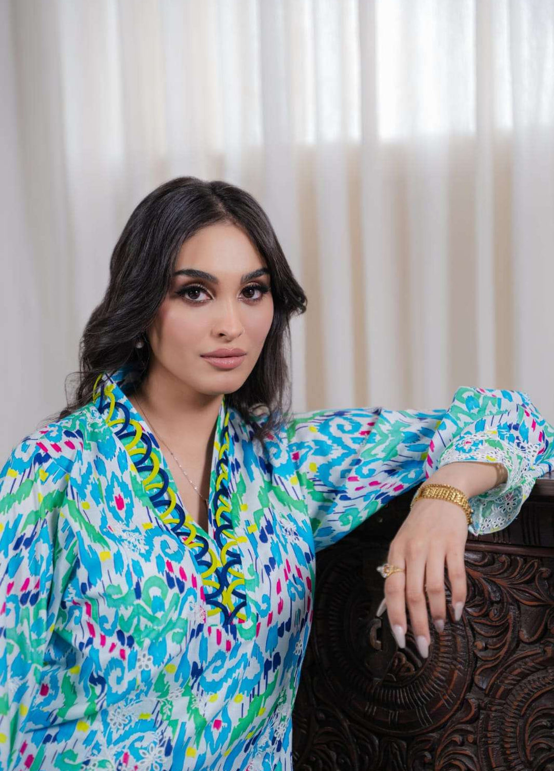 Laaleh Women RTW Embroidered Cotton 2 Piece Suit LAH26PC Ikat Dreams - Casual Collection